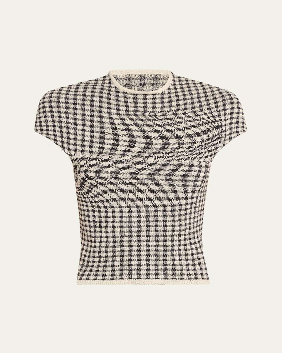 Check Short-Sleeve Top